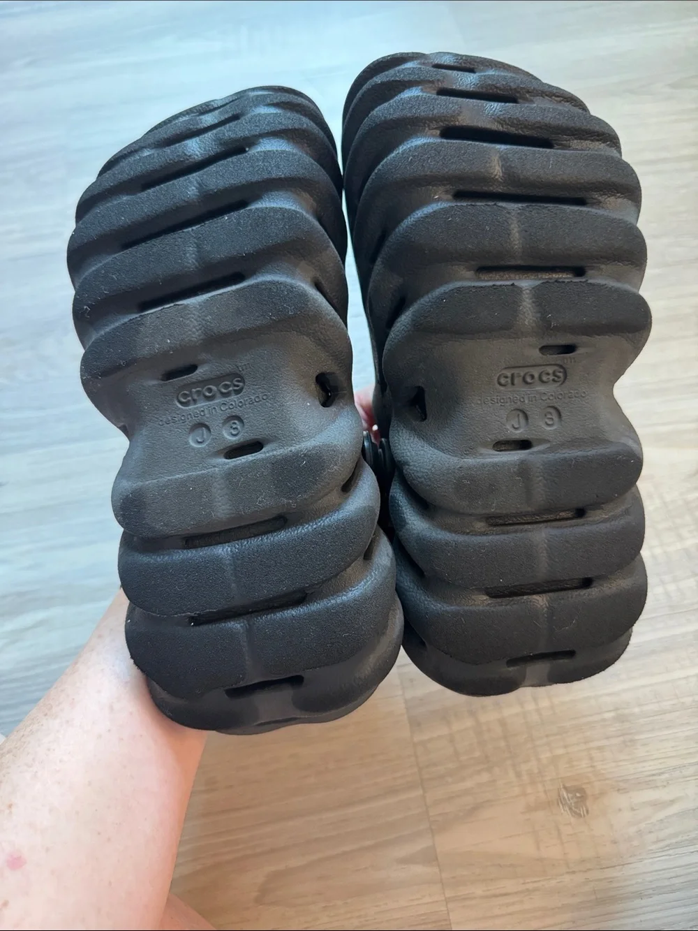 CROCS Kids Black echo clogs